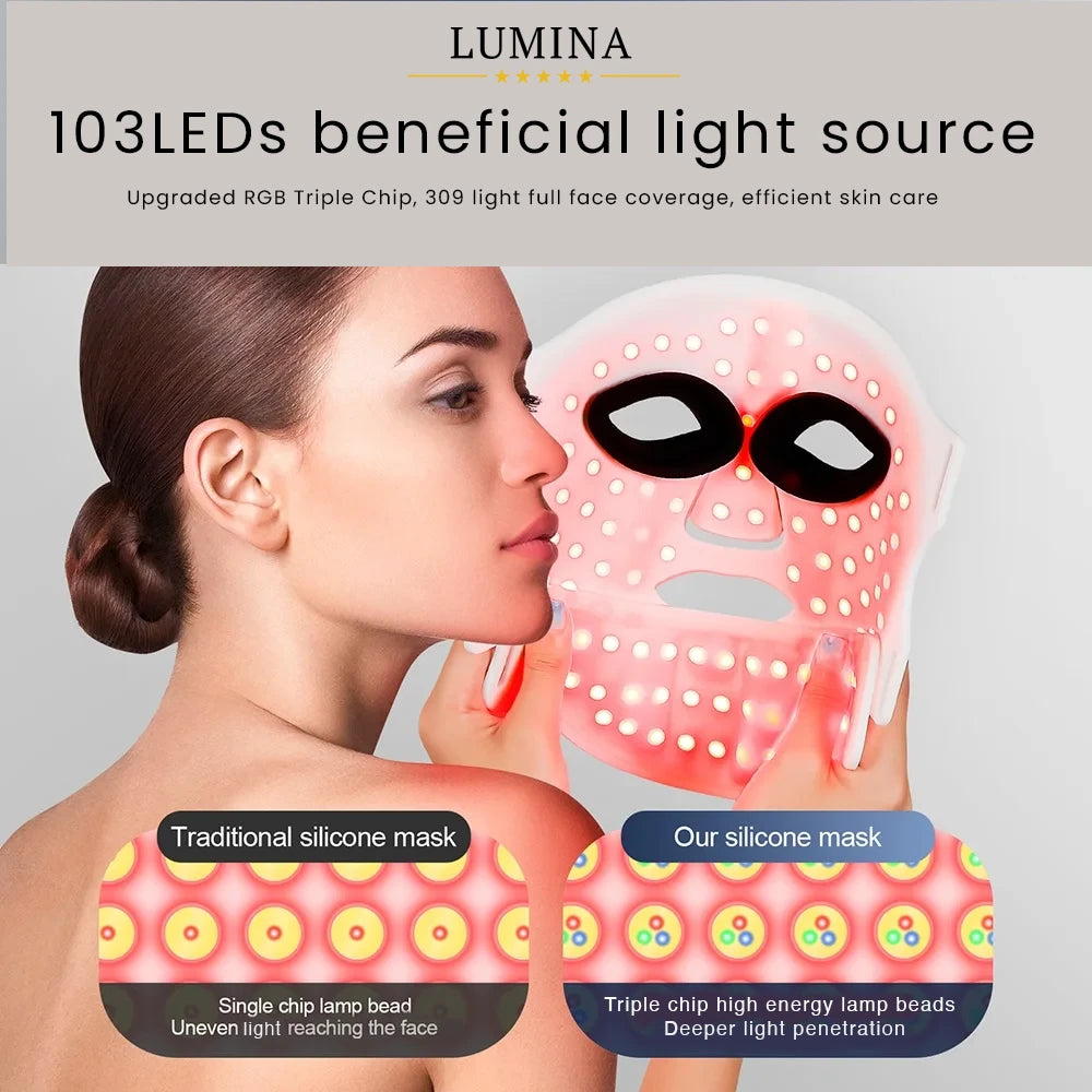 LuminaHalo Red Light Therapy Face and Neck Kit