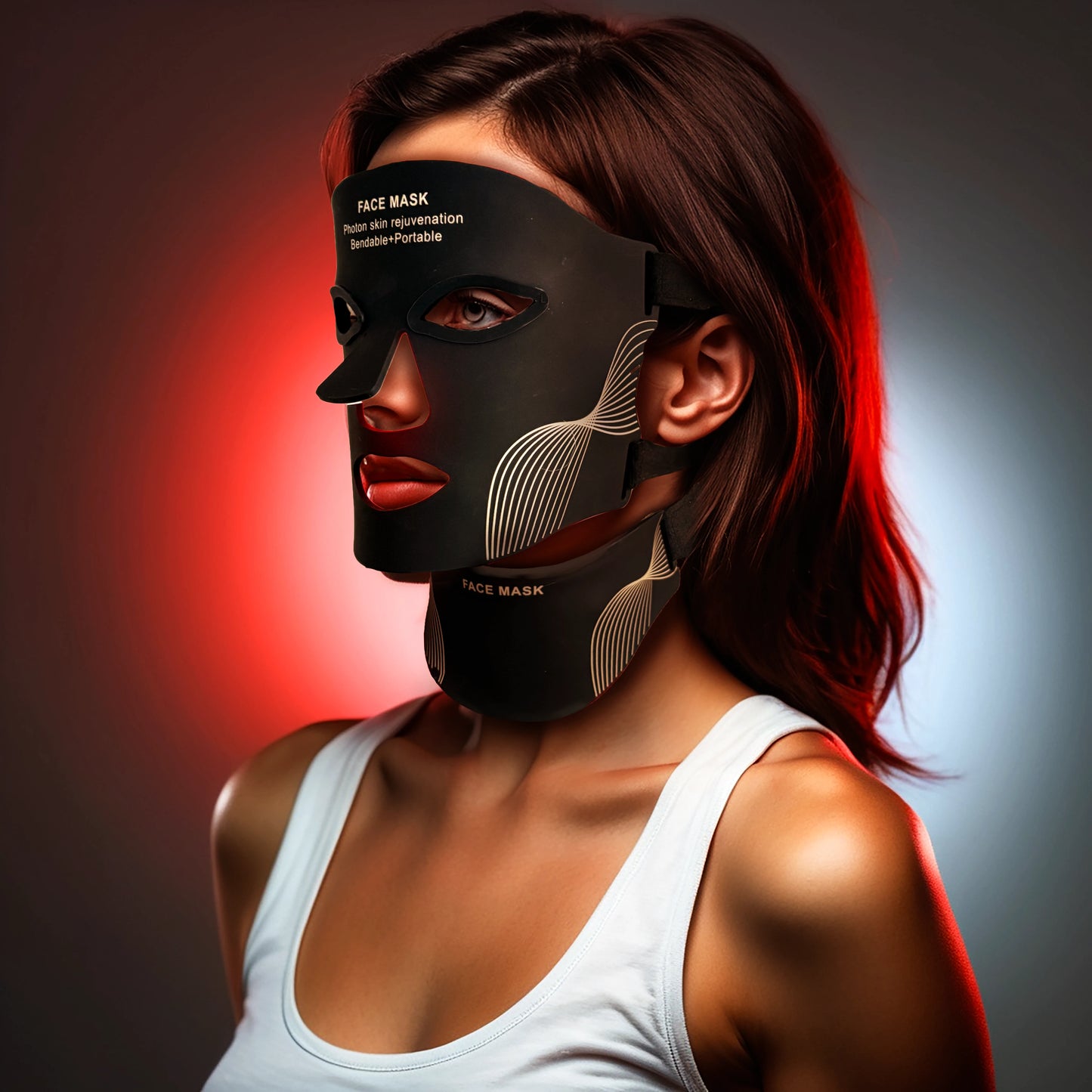 LuminaHalo Red Light Therapy Face and Neck Kit